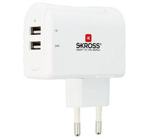 SKROSS Euro USB nabíjecí adaptér, 3400mA, 2x USB výstup_1304626262