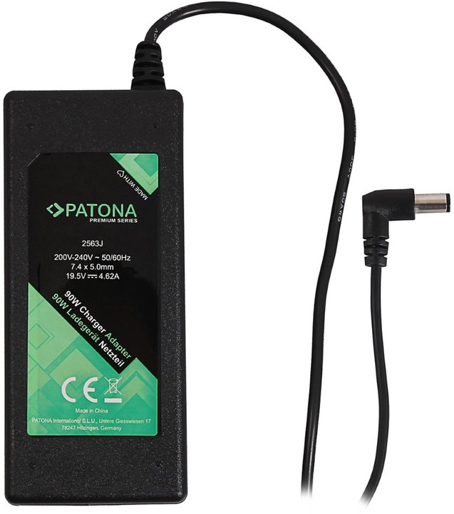 Patona napájecí adaptér k ntb/ 19,5V/4,62A 90W/ konektor 7,4x5mm+pin/ DELL PREMIUM_134392457