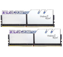 G.SKill TridentZ Royal 16GB (2x8GB) DDR4 3200 CL14, stříbrná CL 14 F4-3200C14D-16GTRS