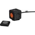 PowerCube EXTENDED REMOTE set multifunkční zásuvkový systém, 4x zásuvka, 1,5m, černá/oranžová