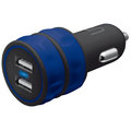 Trust USB nabíječka do auta 10W, 2xUSB 1A, modrá_675463863