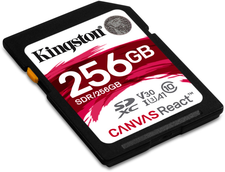 Kingston SDXC Canvas React 256GB 100MB/s UHS-I U3_872988023