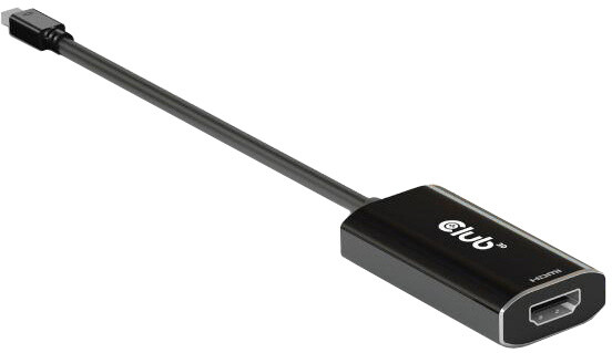 Club3D aktivní adaptér mini DisplayPort 1.4 na HDMI 4K@120Hz s DSC1.2, černá_12164361