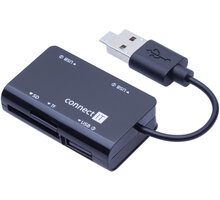 CONNECT IT OTG čtečka karet + USB hub microUSB/USB konektor SLIDE_1147418108