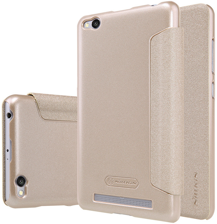 Nillkin Sparkle Leather Case pro Xiaomi Redmi 3/3S, zlatá_1482031773