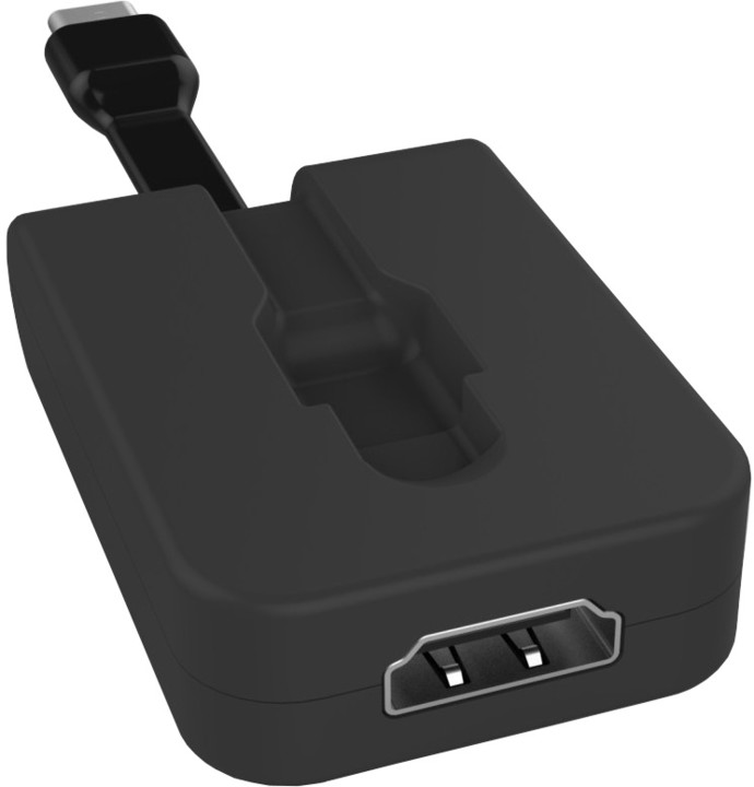 PremiumCord Adaptér USB 3.1 Typ-C male na HDMI female,zasunovací kabel a kroužek na klíče_1727025741