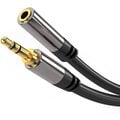 PremiumCord prodlužovací kabel Jack 3.5mm, M/F, HQ, stíněný, 1.5m, černá_1842163881