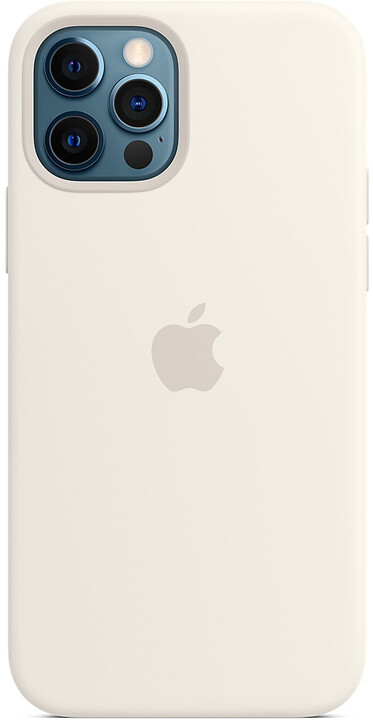 Apple silikonový kryt s MagSafe pro iPhone 12/12 Pro, bílá_823109408