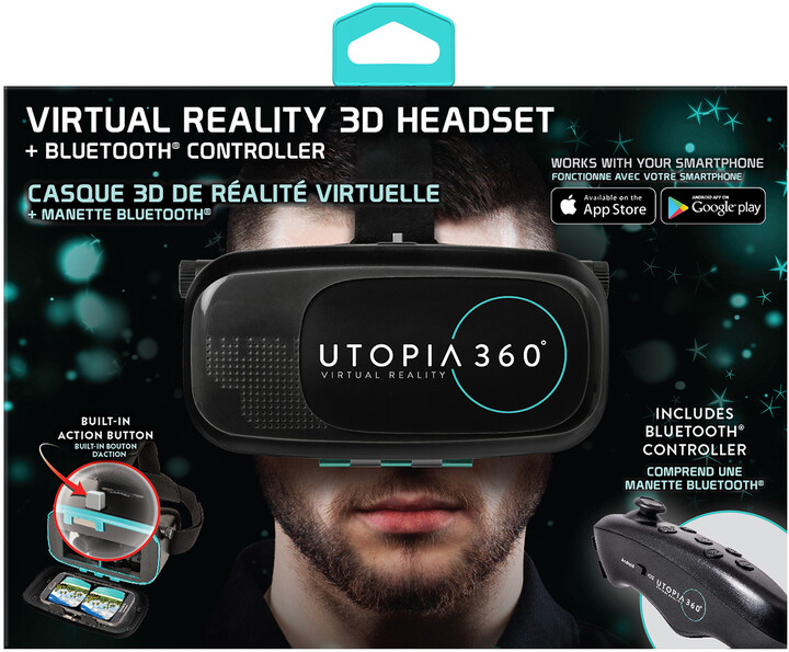 Retrak VR Headset Utopia 360 s BT ovladačem_710797050