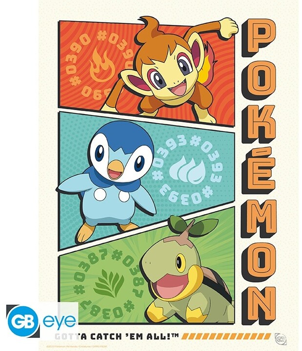 Plakát Pokémon - Starters, sada 9 ks (21x29,7)_1852703000