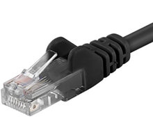 PremiumCord Patch kabel, 0,5m, černá_983315605