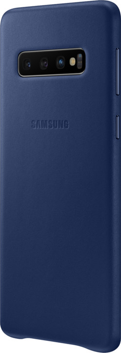 Samsung kožený zadní kryt pro Samsung G973 Galaxy S10, modrá (Navy)_22247410