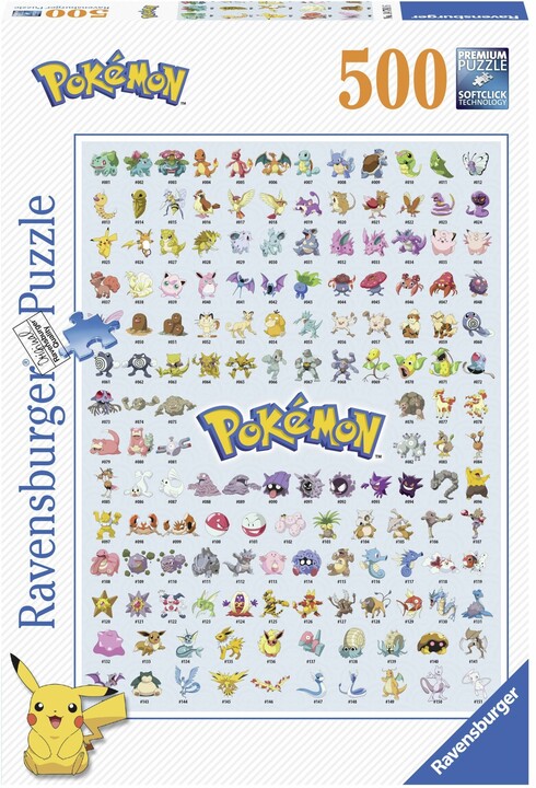Puzzle Ravensburger Pokémon - Species, 500 dílků_1918771251