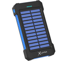 XLAYER powerbanka PLUS Solar, 8000mAh, černá/modrá_1088948953