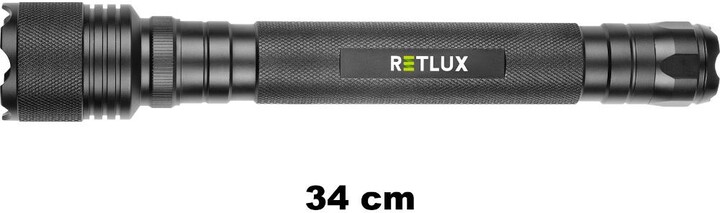 Retlux svítilna RPL 115, baterie 4x D, 5W, černá_448454261