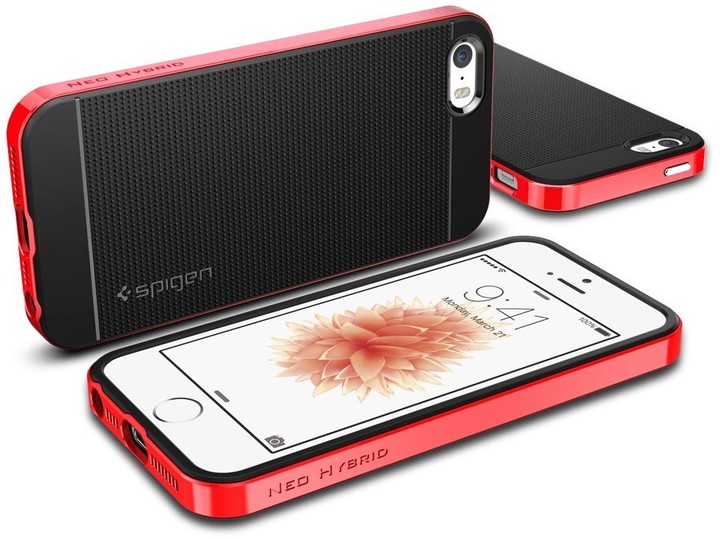 Spigen Neo Hybrid kryt pro iPhone SE/5s/5, červená_1818376730