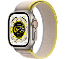Apple Watch Ultra, 49mm, Cellular, Titanium, Yellow/Beige Trail Loop - S/M_169327956
