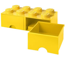 Úložný box LEGO, 2 šuplíky, velký (8), žlutá Poukaz 200 Kč na nákup na Mall.cz
