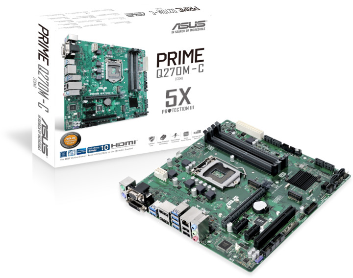 ASUS PRIME Q270M-C/CSM - Intel Q270, pro firmy_833020295