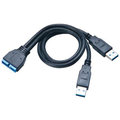 Akasa USB 3.0, interní USB kabel, 30cm_1567173532
