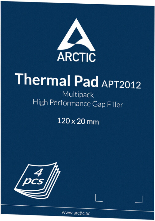Arctic Thermal Pad Basic 120x20x0,5mm (balení 4 ks)