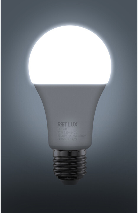 Retlux žárovka RLL 411, LED A65, E27, 15W, denní bílá_1963300551