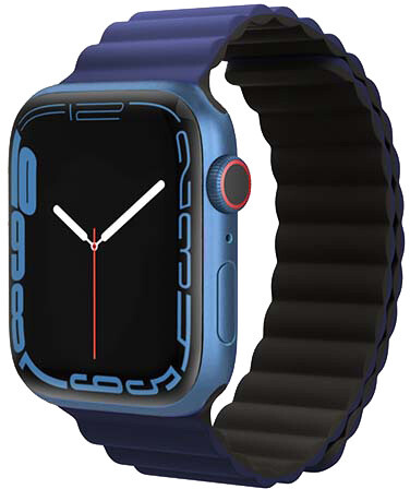 EPICO magnetický pásek pro Apple Watch 42/44/45mm, černá/modrá_127172740