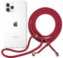 EPICO ochranný kryt Nake String pro iPhone 12 Pro Max, bílá transparentní/červená