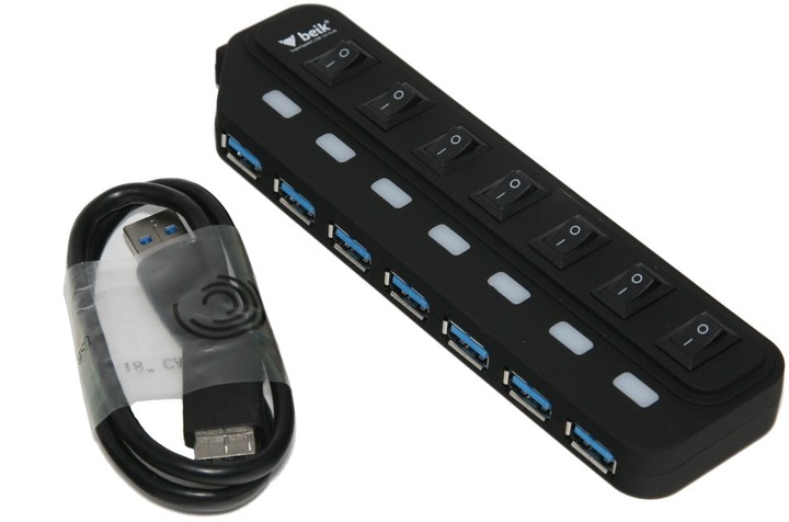 Beik HYD-9008H USB HUB 7 portů, USB 3.0_1130885734