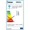 IMMAX stolní lampička s displejem/ USB výstup 5V/500mA/ bílá_1831163200