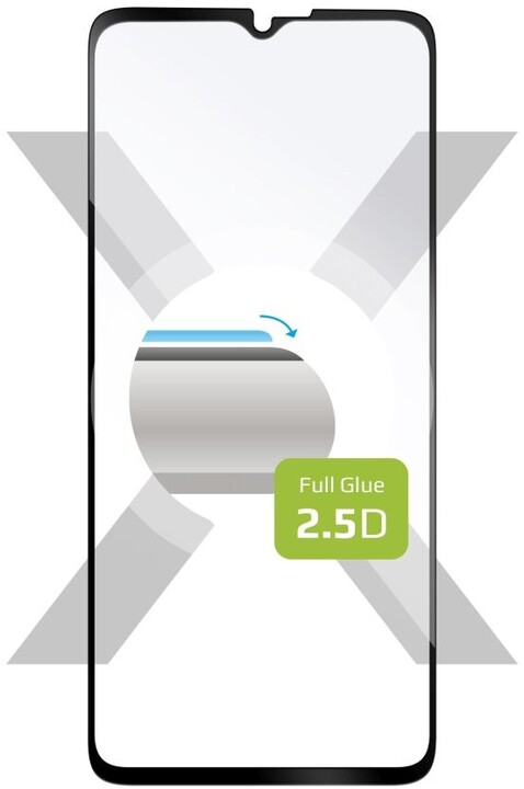 FIXED ochranné sklo Full-Cover pro Samsung Galaxy Xcover6 Pro, lepení přes celý displej, černá_2011101133