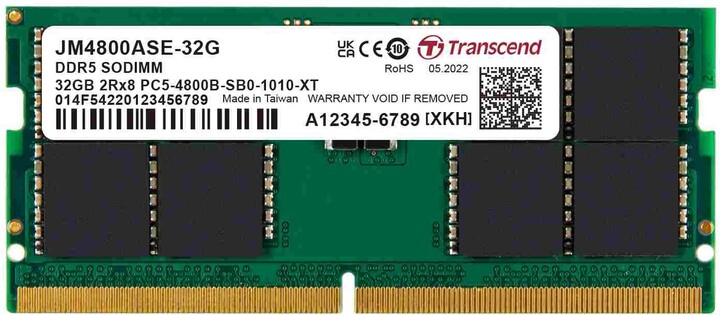 Transcend 32GB DDR5 4800 CL40 SO-DIMM_1886009552