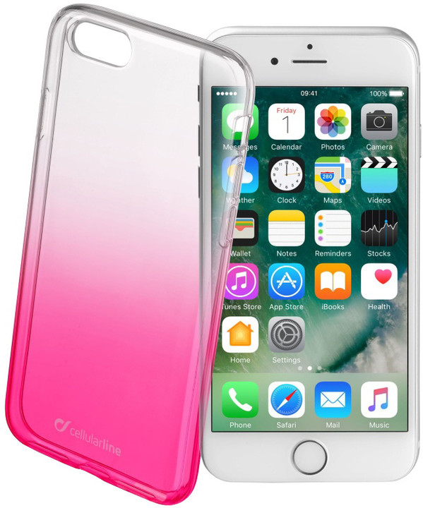 CellularLine SHADOW zadní kryt pro Apple iPhone 7, TPU, růžová_167310861
