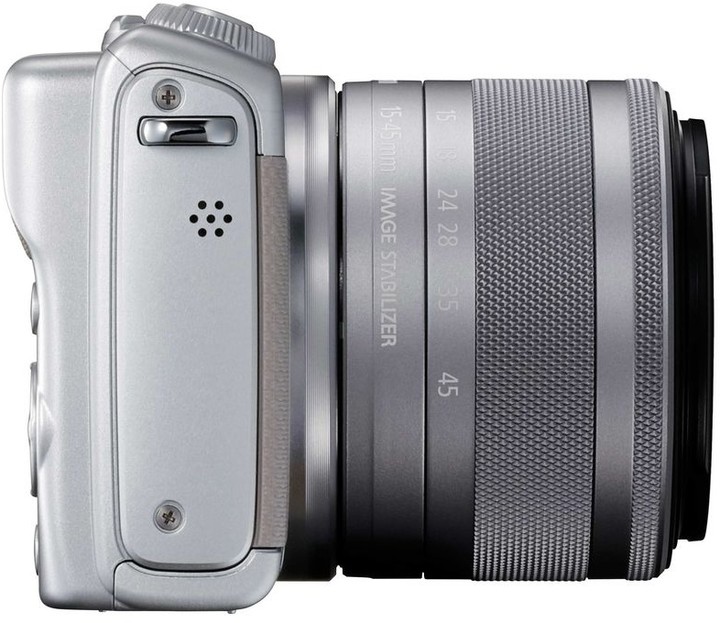 Canon EOS M100 + EF-M 15-45mm IS STM + EF-M 55-200mm IS STM, šedá_657371524