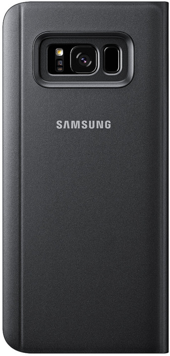 Samsung S8+, Flipové pouzdro Clear View se stojánkem, černá_580488890
