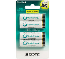 Sony NiMH nabíjecí baterie AA / 2500 mAh / 4 ks v blistru_1015449999