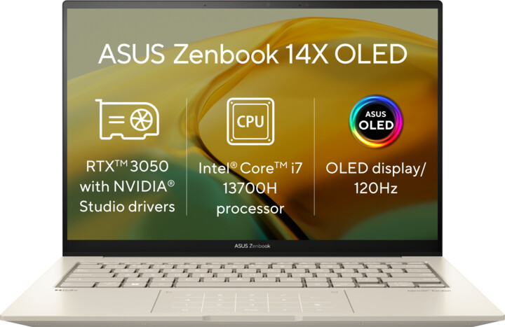 ASUS Zenbook 14X OLED (UX3404), zlatá_644947024