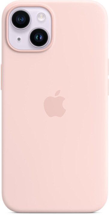 Apple Silikonový kryt s MagSafe pro iPhone 14, křídově růžová_1069785945