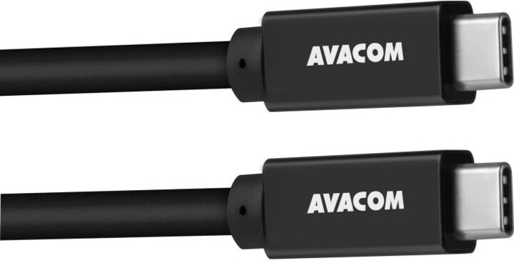 Avacom nabíjecí kabel USB-C, datový, M/M, 60W, 1m, černá_219955642