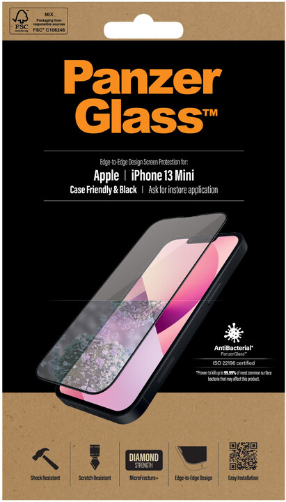 PanzerGlass ochranné sklo Edge-to-Edge pro Apple iPhone 13 mini_214076816