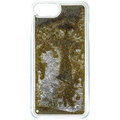 Guess Liquid Glitter Hard Triange Gold pouzdro pro iPhone 7 Plus