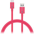 CONNECT IT Wirez COLORZ Kabel USB-C (Type C) - USB-A, 1 m, růžový