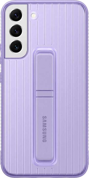 Samsung tvrzený zadní kryt se stojánkem pro Galaxy S22+, fialová_355220432