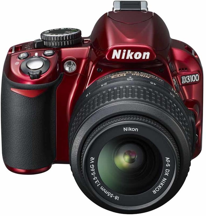Nikon D3100 RED + objektiv 18-55 AF-S DX VR_1251847620