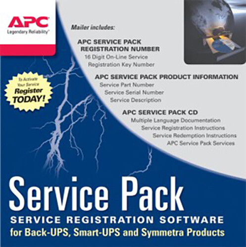 APC Service Pack - 1 rok prodloužené záruky pro současný prodej s novou UPS SP-03 - elektronická
