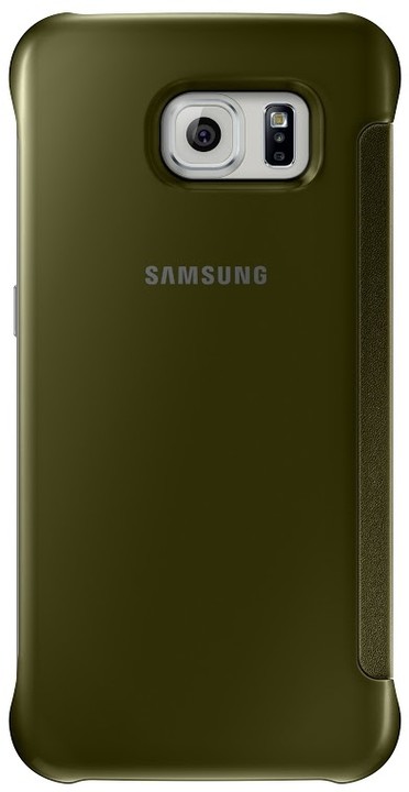 Samsung Clear View EF-ZG920B pouzdro pro Galaxy S6 (G920), zlatá_1014333994