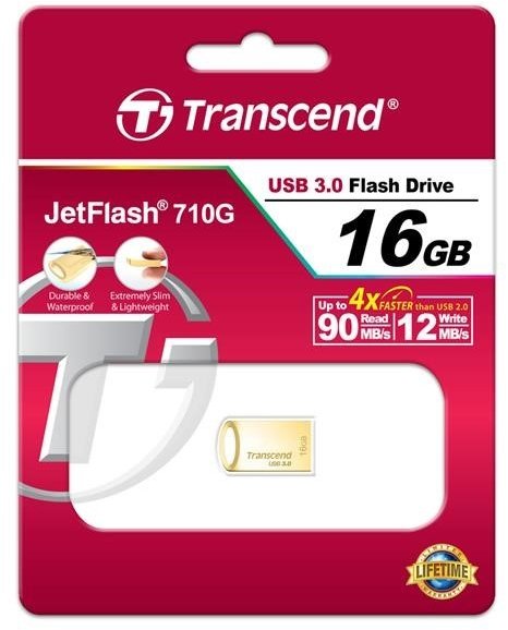 Transcend JetFlash 710 16GB, zlatá_491233354
