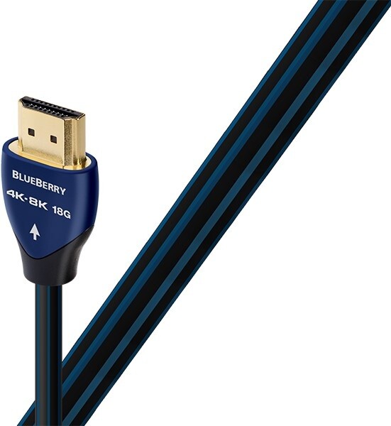 Audioquest kabel BlueBerry HDMI 2.0, M/M, 8K@30Hz, 2m, černá/modrá_748623119