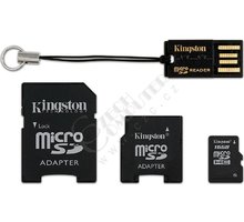 Kingston Micro SDHC 16GB + 2x adaptér, USB čtečka_1914122281
