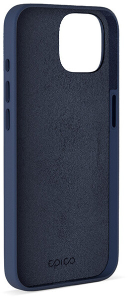 EPICO kožený zadní kryt Mag+ pro iPhone 15, modrá_180871186